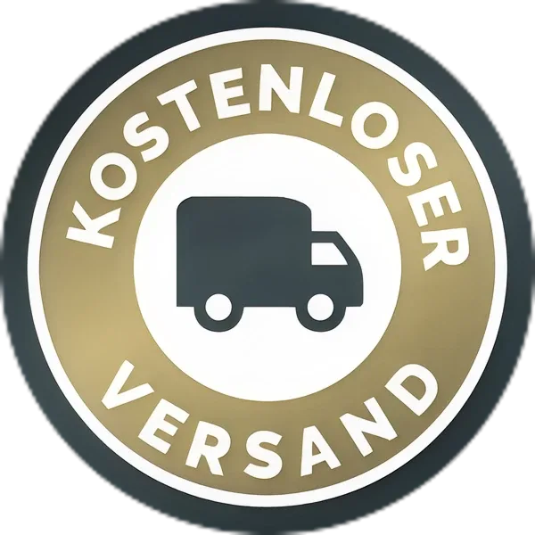 Siegel Kostenloser Versand mit Lieferwagen-Symbol