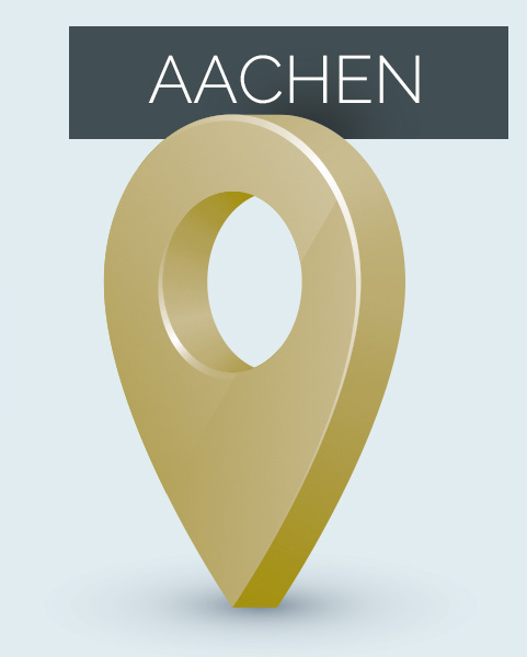 Kartenpin fuer Aachen